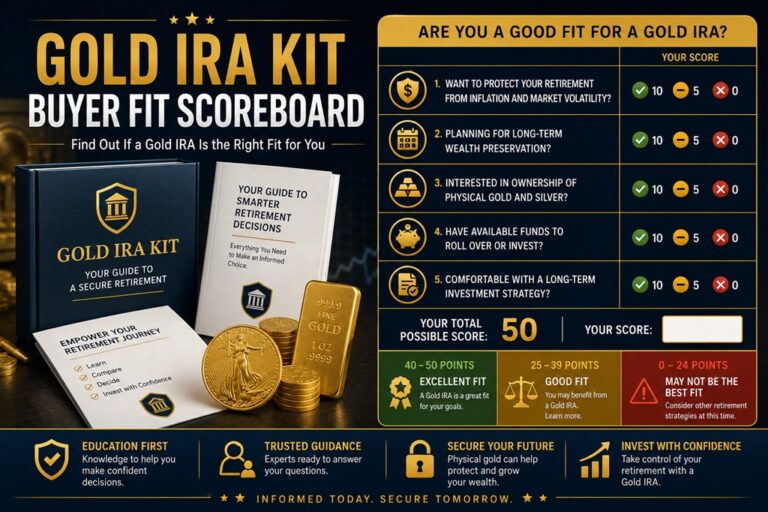 Gold IRA Kit Buyer Fit Scoreboard